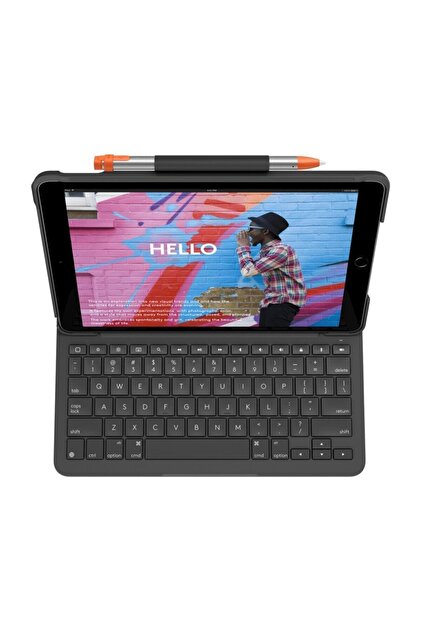 logitech Slim Folio Ipad 7. Nesil Ve 8. Nesil Için Klavyeli Kılıf