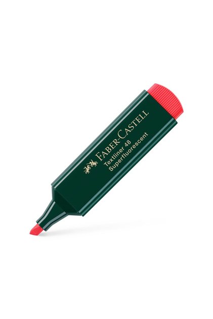 Faber-castell Textliner 48 Highlighter Marking Pen Red