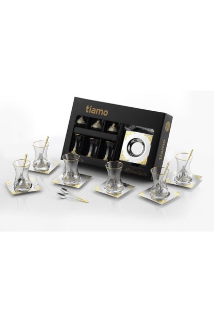 18 Piece Ottoman Tea Set Gold