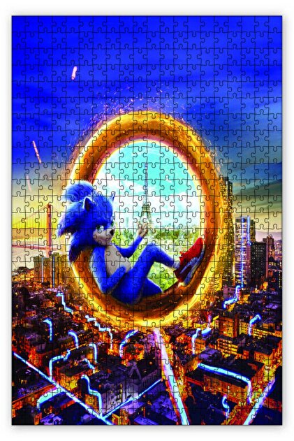 Cakapuzzle Sonic The Hedgehog Eyfel Kulesi 120 Parça Puzzle Yapboz