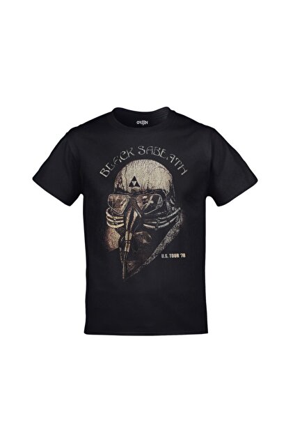 Orijin Tekstil Unisex Siyah Black Sabbath U.s. Tour Tshirt