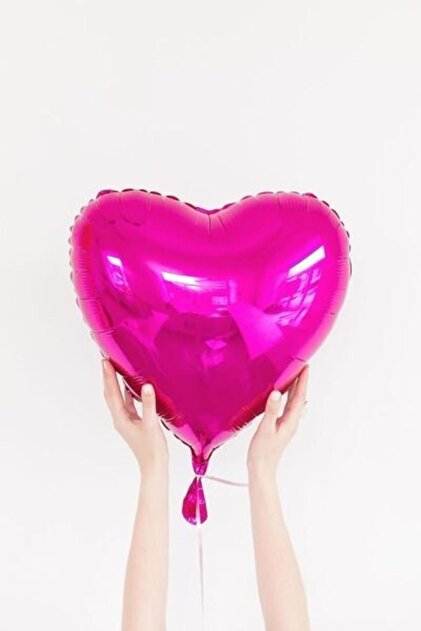 Fuchsia 40 Cm Foil Heart Balloon