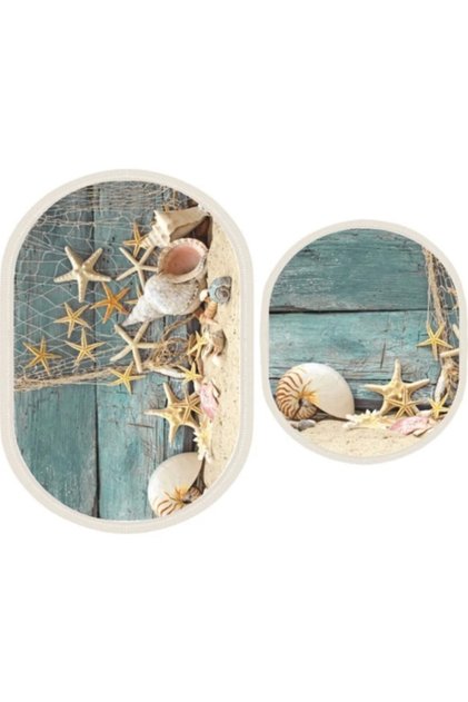 Hilary Seashell Tufted Silk Mat Set of 2 BPS11523.801