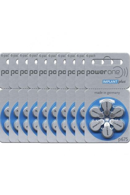 PSA8・9 7枚セット powerone Implant Plus 675 Numara Işitme Cihazı Pili 10 X 6 Lı
