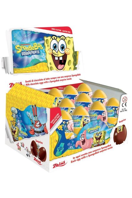 Spongebob Süngerbob Yumurta Çikolata Chocolate Eggs Lisanslı Sürpriz Yumurta