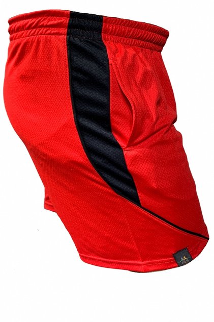 Men's Casual Red Cardio Fitness Running Shorts