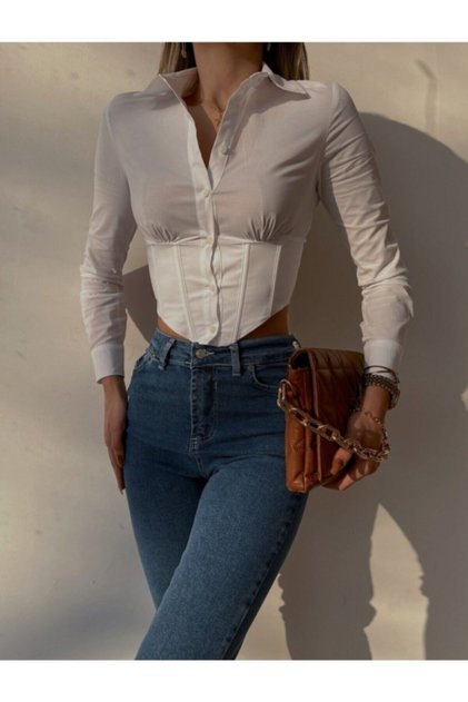 White Etos Corset Shirt