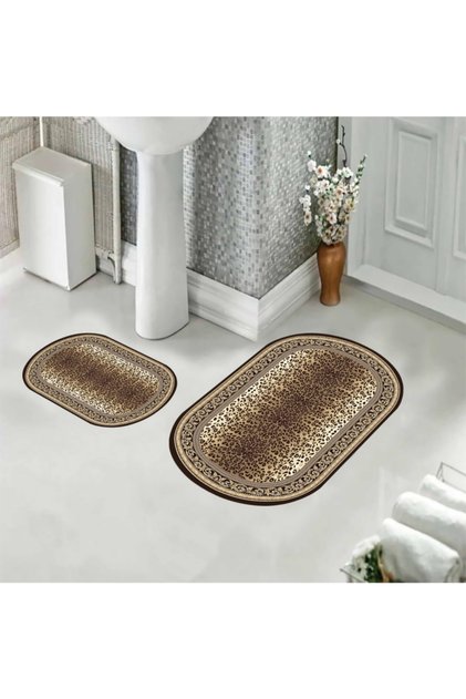 Dot Base Bath Mat 2 Pieces G8212 40x60 Cm, 60x100 Cm