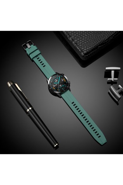 Huawei Watch Gt3 / Gt3 Pro / Gt4 / Gt5 / Gt5 Pro / Gt6 / Gt6 Pro / Gt7 / Gt7 Pro 46mm Uyumlu Silikon Kordon 22mm