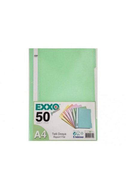 Pastel Telli Dosya 50'li Paket Nane Yeşili