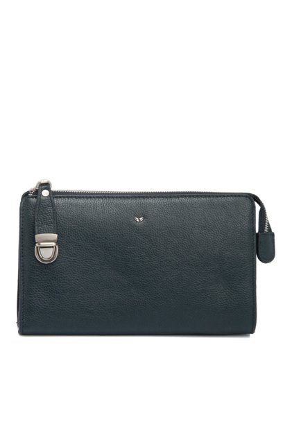 Navy Blue Leather Men's Portfolio Bag 02199x86