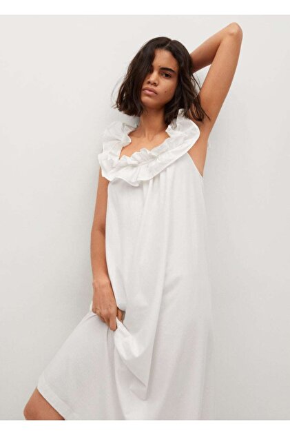 mango frill cotton dress Frill cotton dress