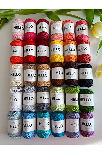مجموعة خيوط Hello Punch & Amigurumi مكونة من 30 قطعة