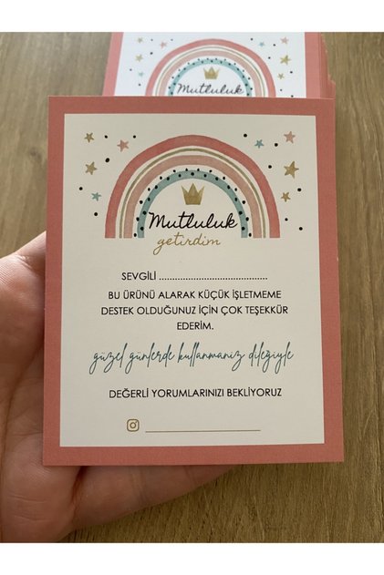 Thank You Card - Rainbow