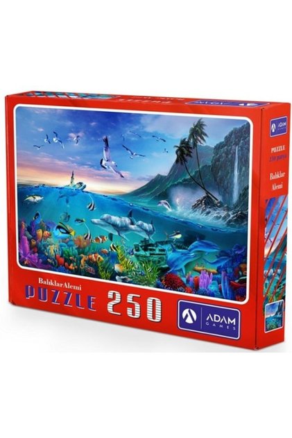 Balıklar Alemi 250 Parça Puzzle Çocuk Yapboz