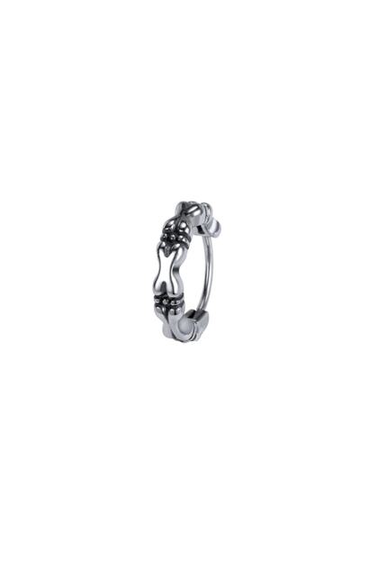 Vintage Special Ring Design Gothic Biker 316l Men's Steel Earring Single