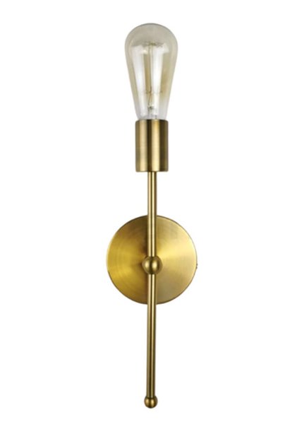 Retro Metal Mat Gold Dekoratif Rustik Duvar Aplik