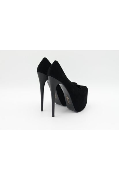 Baret Kadın Siyah İnce Topuklu Ayakkabı - 2