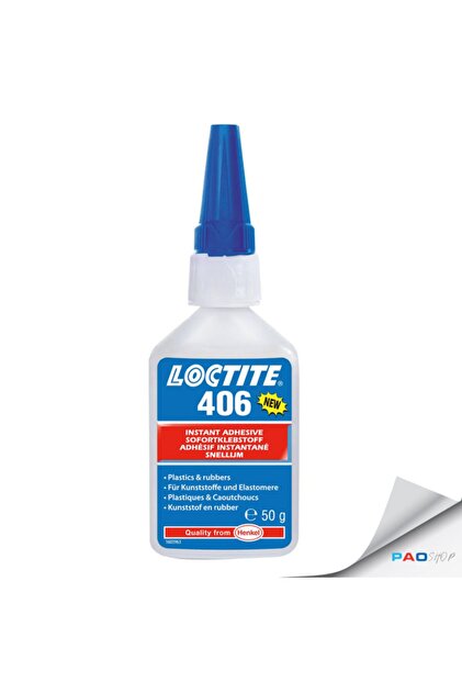 LOCTİTE 406 Plastik Ve Kauçuk Yüzey Için Hızlı Yapıştırıcı 50 Gr