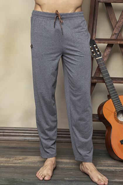 Men's Gray Single Bottom Very Comfortable Cotton Pajama Bottom Gh1250