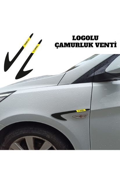 Otoaksefuar Opel Astra G Hb Çamurluk Venti (sağ - Sol) Parlak Siyah (logolu) - 1