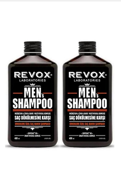 Revox Saç Dökülmesine Karşı Men Şampuan 400 Ml X 2 Adet - 1