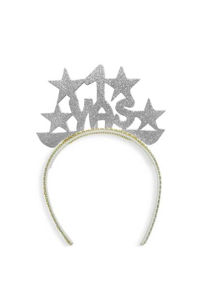 1 Year Old White Birthday Crown