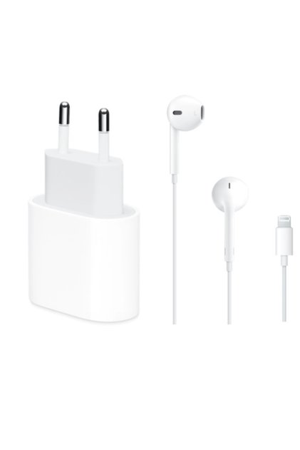 20 W Usb-c Orj. Guc Adaptoru + Orj. Lıghtnıng Kulaklık