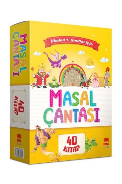 Primary School 1. And 2. Story Books for Classes Masal Çantası Color Illustrated 40 Books 16 Pages