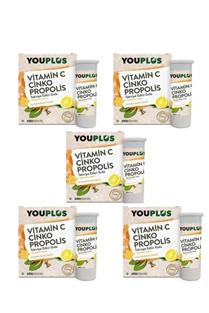 You-plus Vitamin&çinko&propolis 20 Efervesan Tb.5 Adet