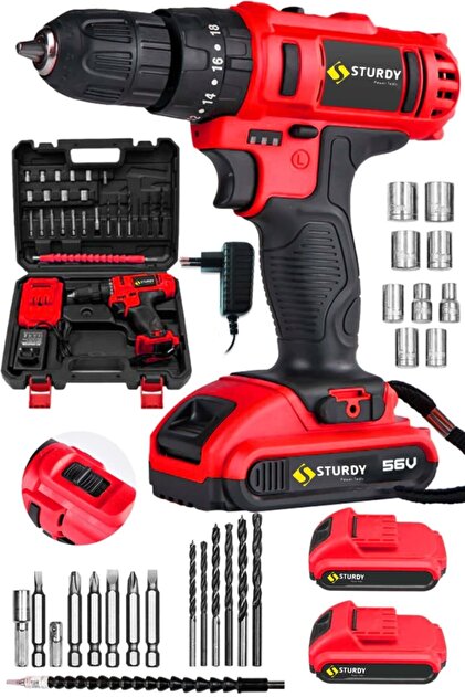 Sturdy Japon Tech. 58 V 8 Ah Darbeli Bakır Sargı Metal Şanzıman