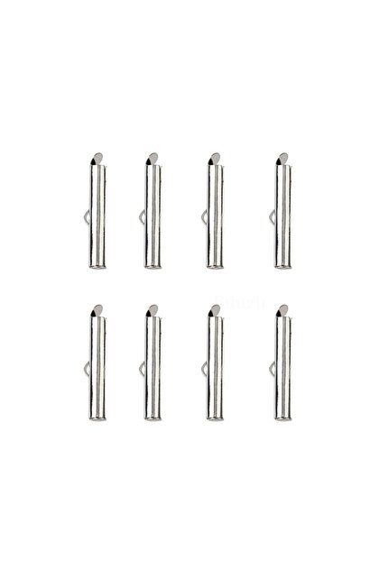 Miyuki Closing Device (8 Pieces) 4 Cm Silver Color