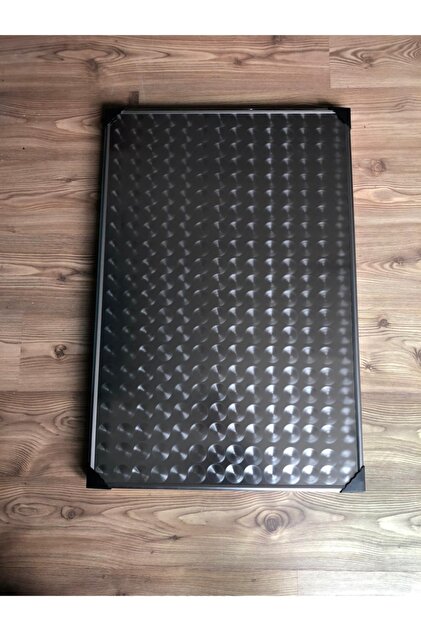 TURABOĞLU Şömine Soba Tablası Soba Altlığı Krom Paslanmaz Büyük