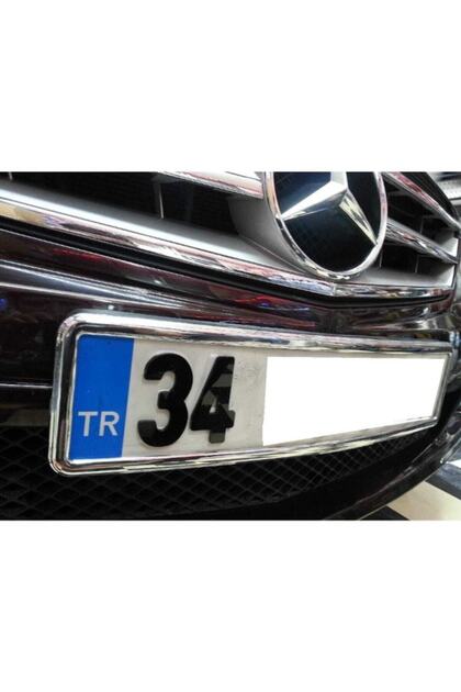 Z Tech Esnek Kırılmaz KROM Çerçeveli Plaka Altı Çerçeve Plakalık 1