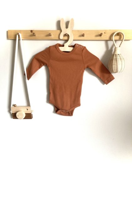 Tile Corded Organic Modal Long Sleeve Bodysuit