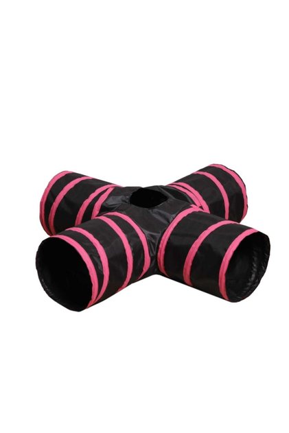 Cat Tunnel 4 Way Pet Play Tunnel Collapsible Tunnel