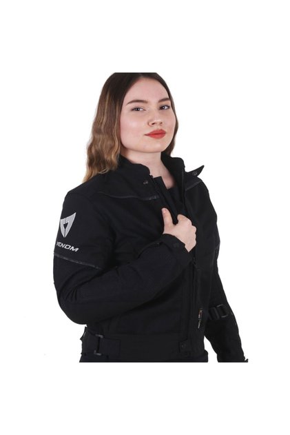 Rock Cordura Kadın Motorcu Ceketi Yazlık Full Fileli Mont