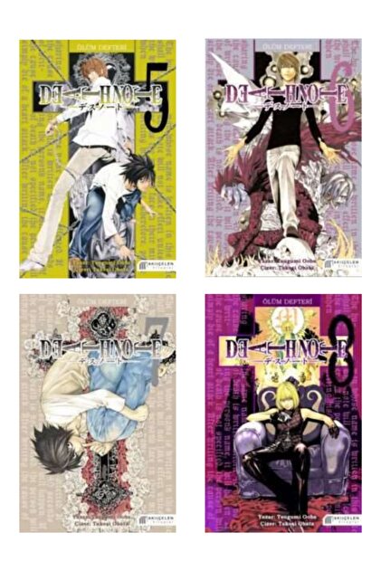 AKILÇELEN YAYINEVİ Ölüm Defteri 5-6-7-8 Takım (death Note 5-6-7-8