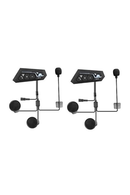 Universal Bt22 Intercom Motosiklet Bluetooth V50 Su Geçirmez Bt22