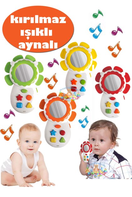 Oyuncak Kırılmaz Telefon Aynalı Sesli Işıklı Telefon