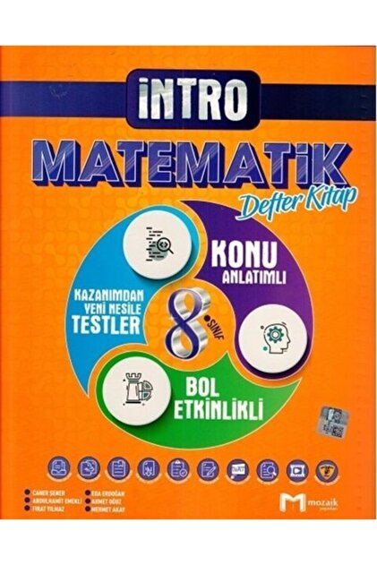 Mozaik Yayınları Mozaik LGS 8. Sınıf Matematik İntro Defter Kitap