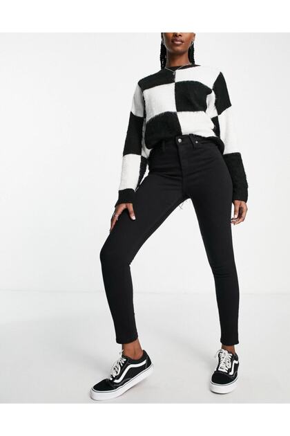 Black Slim High Waist Skinny Jean