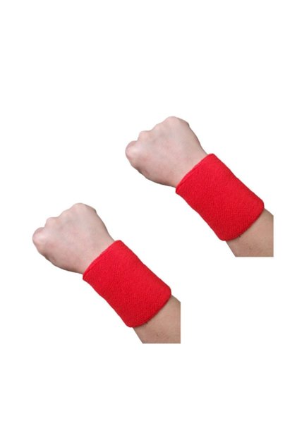 2 Pieces Athlete Towel Hand Bracelet Economical Bracelet Red