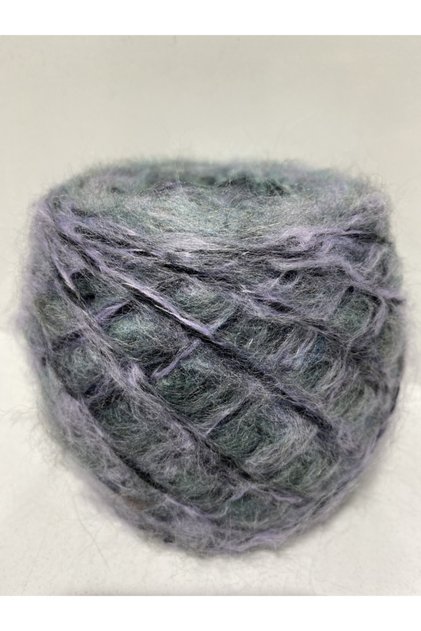 Moher Acrylic: Green Black Lilac Transitional 100 Gr