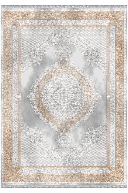 Ekru Blossom Yıkanabilir Halı 13416 200x300