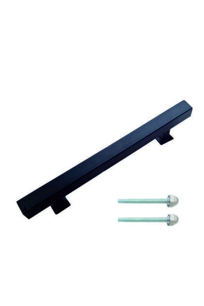 Steel Door 40 cm Square Pull Handle Black