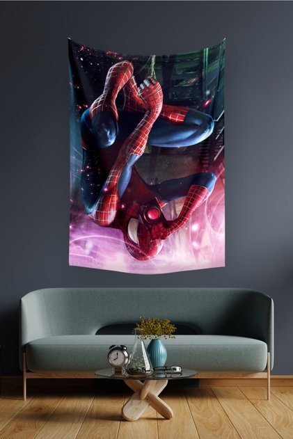 Spiderman Marvel Wall Cover Carpet 140 x100 cm-70x100 Cm