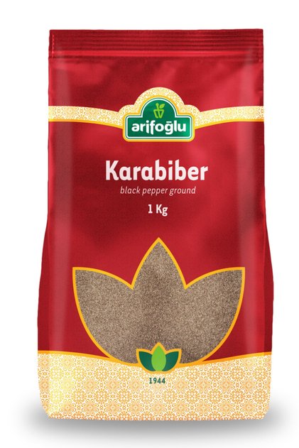 Öğütülmüş Karabiber Toz Baharat 1000 gr Ekonomik Aile Boyu Yemeklik