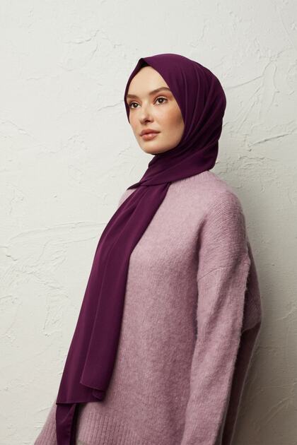 Medina Silk Shawl Violet