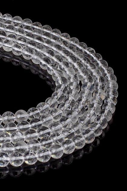 8 Mm Crystal Quartz Stone String - Dz2885
